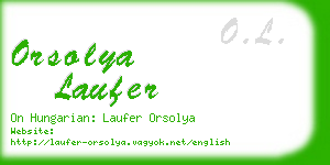 orsolya laufer business card